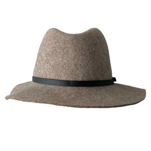 Banana Republic Tan Felt Fedora Hat Small